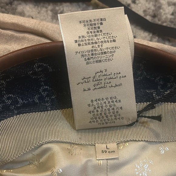 Gucci GG Denim Canvas Bucket Hat size L - Picture 5 of 5